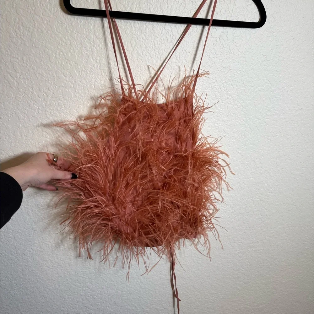 Cult Gaia Feathered Tank Top Joey Top - Picture 4 of 9
